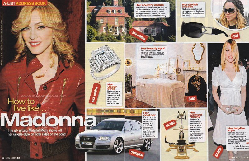 2007 - April - OK! - USA - How to live like Madonna