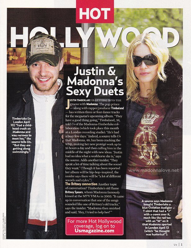 2007 - April - Us - USA - Justin & Madonna's sexy duets