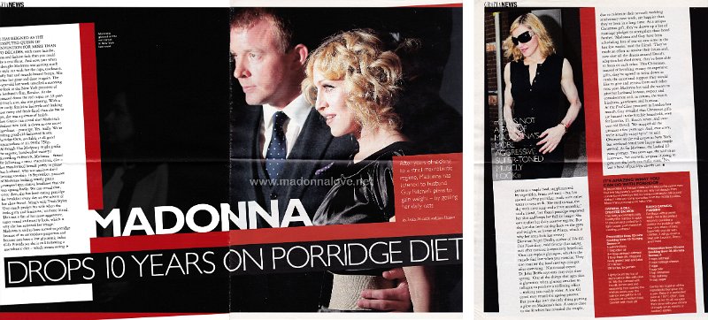 2007 - December - Grazia - UK - Madonna drops 10 years on porridge diet