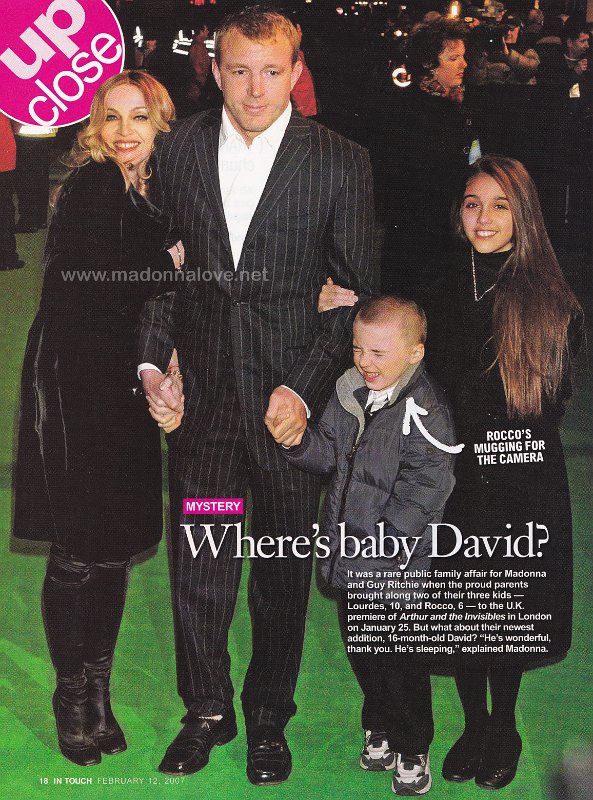 2007 - February - Intouch - USA - Where's baby David