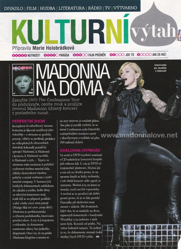 2007 - January-February - Glamour - Czech Republic - Madonna na doma
