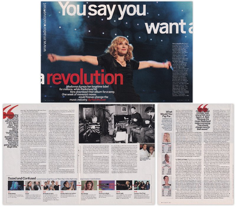 2007 - October - Entertainment weekly - USA - You say you want a revolution