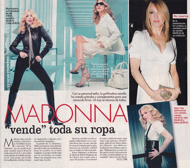 2007 - Unknown month - Diez minutos - Spain - Madonna vende toda su ropa
