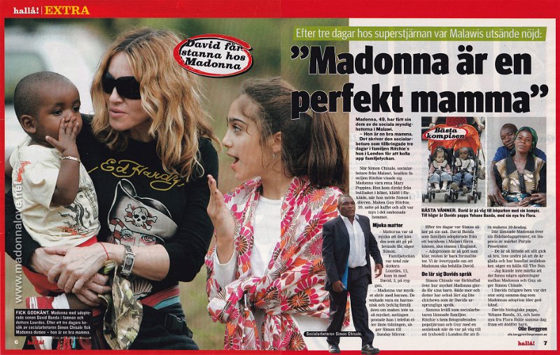 2007 - Unknown month - Halla! - Sweden - Madonna ar en perfekt mamma