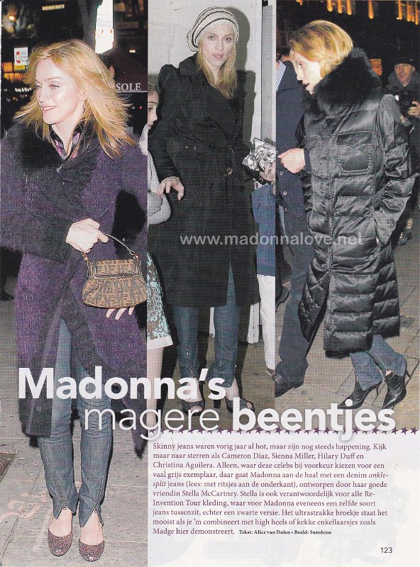 2007 - Unknown month - Stars - Holland - Madonna's magere beentjes