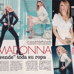 2007 - Unknown month - Diez minutos - Spain - Madonna vende toda su ropa