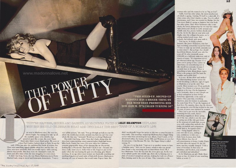 2008 - April - The sunday times - USA - The power of fifty