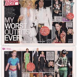 2008 - April - US Weekly - USA - My worst outfits ever! By Madonna