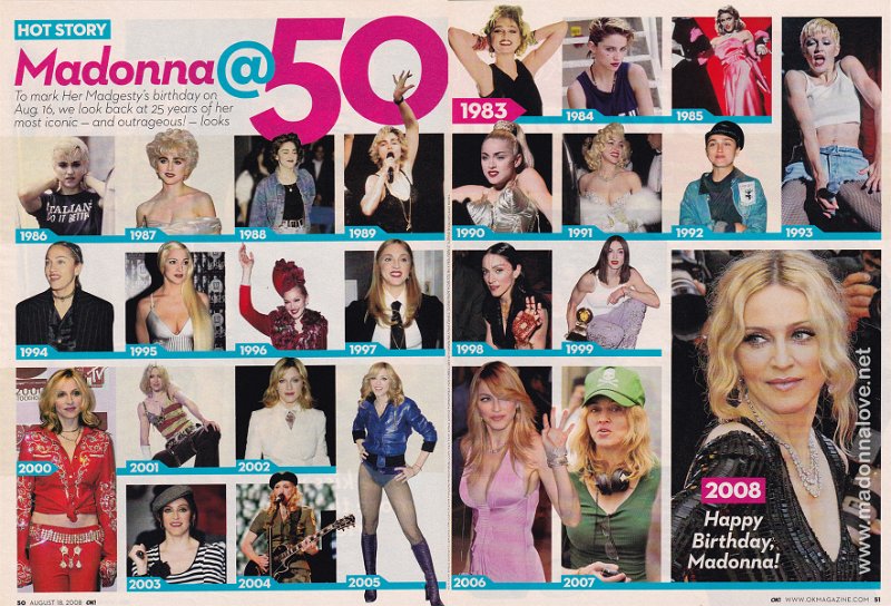 2008 - August - Hollywood star - USA - Madonna @ 50