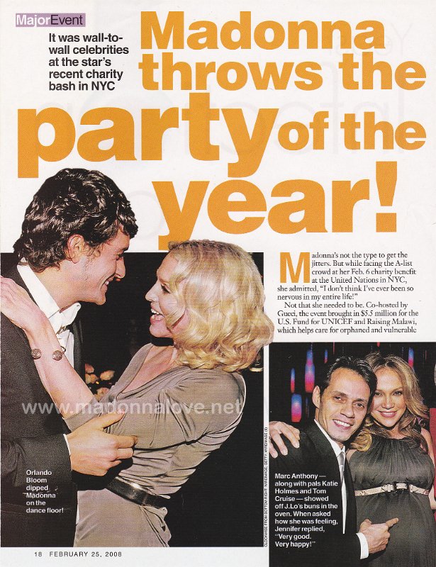 2008 - February - Life & Style - USA - Madonna throws the party of the year!