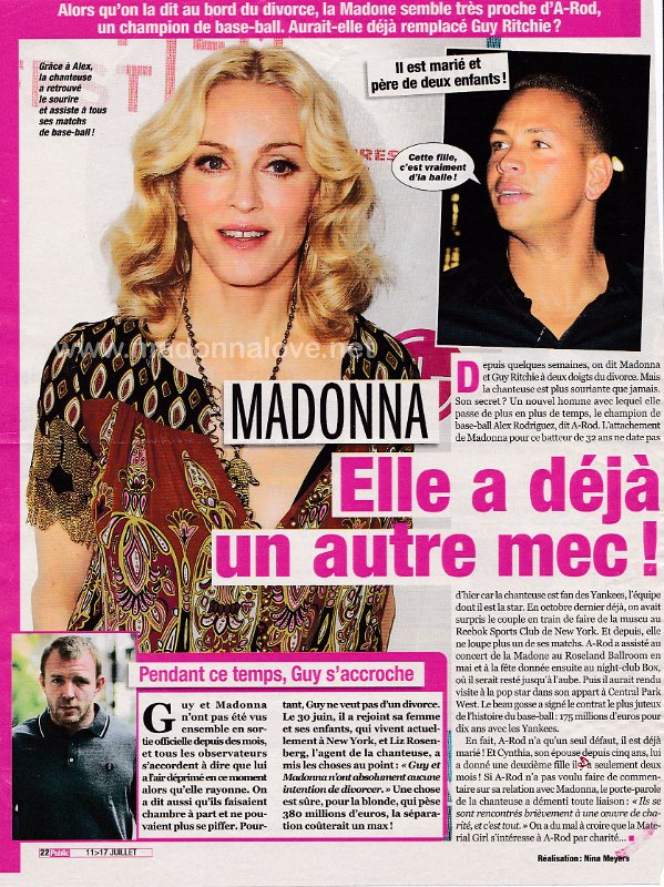 2008 - July - Public - France - Madonne elle a deja un autre mec!