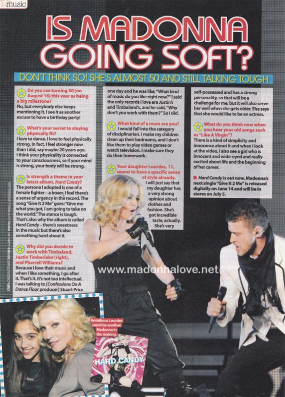 2008 - June - TV Week - Australia - Is Madonna going soft