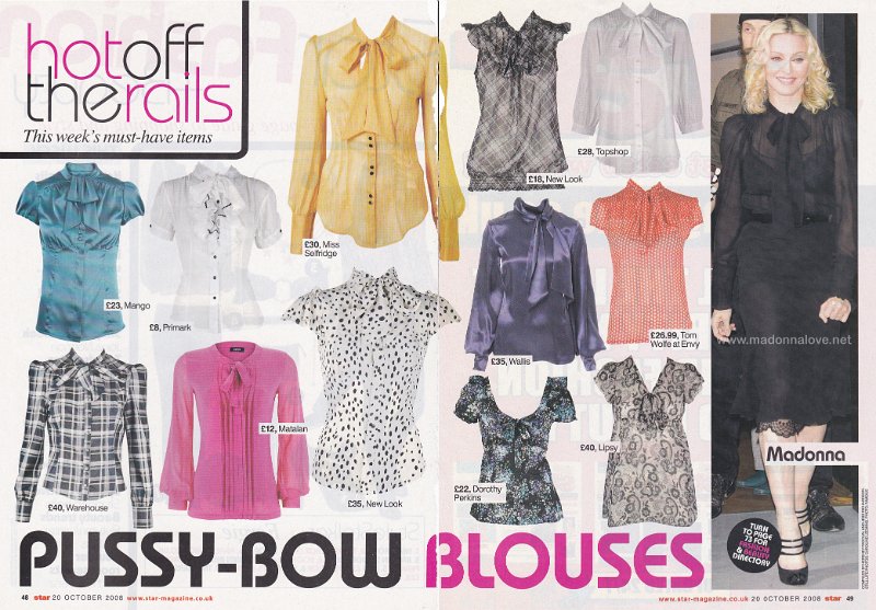 2008 - October - Star - UK - Pussy-bow blouses