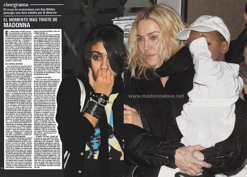 2008 - Unknown month - Hola! - Spain - El momento mas triste de Madonna