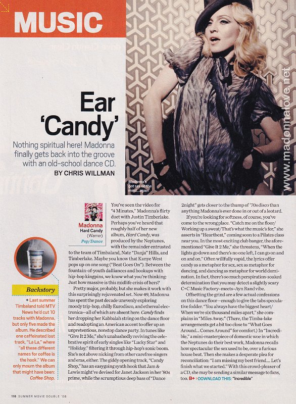 2008 - Unknown month - Summer movie double - USA - Ear 'Candy'