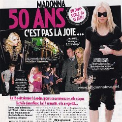 2008 - Unknown month - Voici - France - Madonna 50 ans c'est pas la joie…