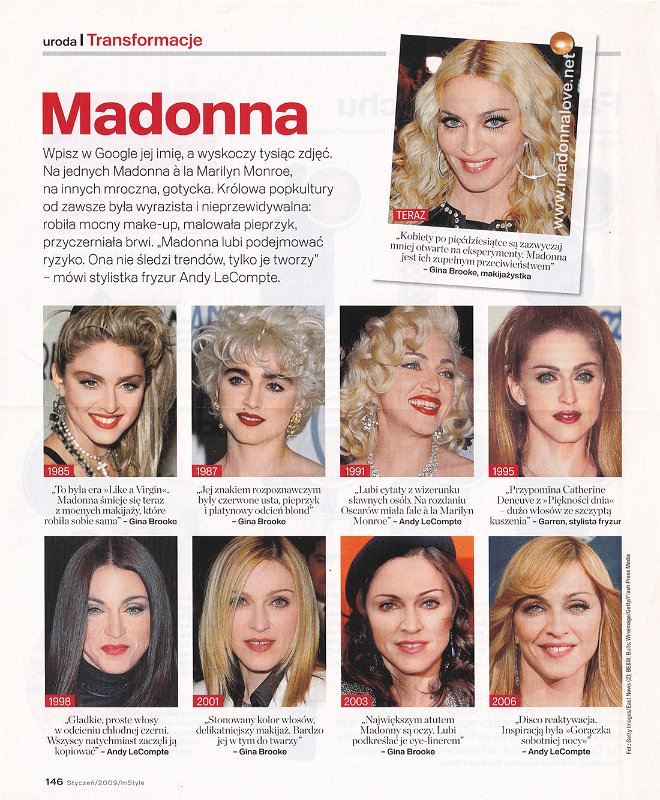 2009 - January - InStyle - Poland - Transformacje Madonna