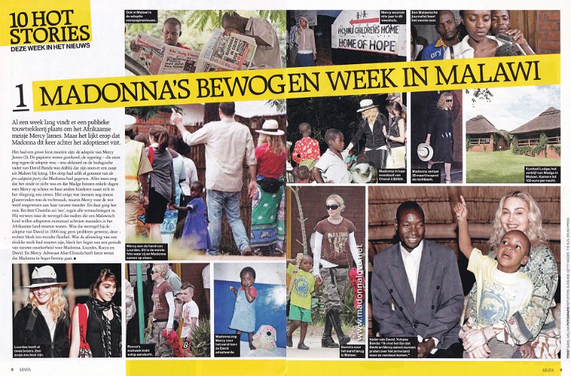 2009 - Unknown month - Grazia - Holland - Madonna's bewogen week in Malawi
