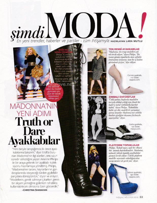 2012 - August - InStyle - Turkey - Simdi moda!