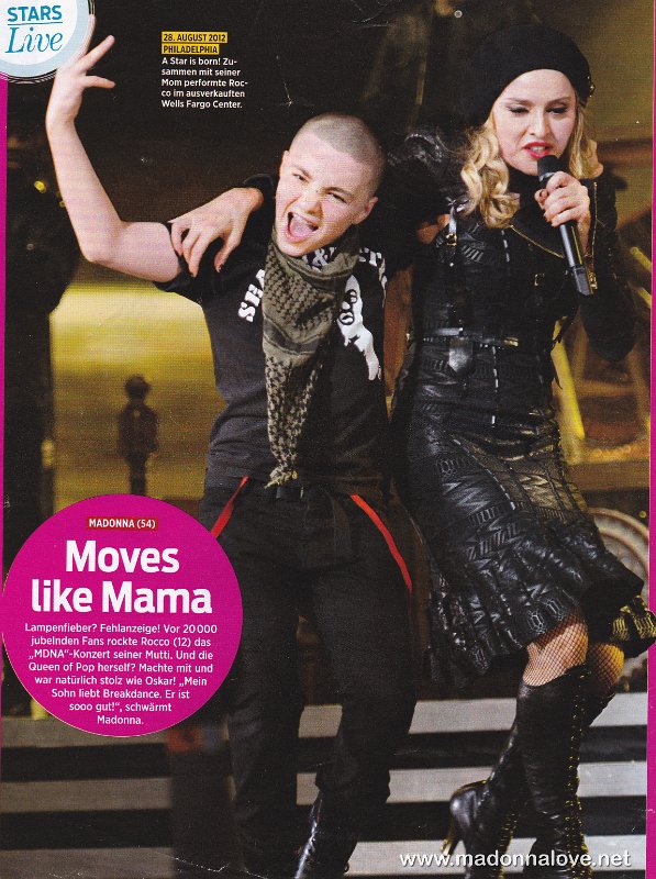 2012 - September - Unknown magazine - Germany - Moves like mama