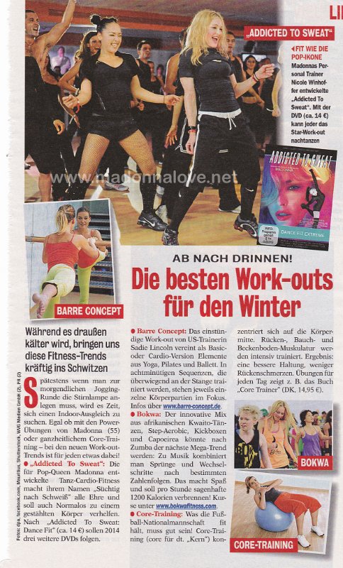 2012 - Unknown month - Unknown magazine - Germany - Die besten work-outs fur den winter