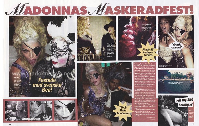 2013 - August - Hant Bild - Sweden - Madonnas Maskeradefest!