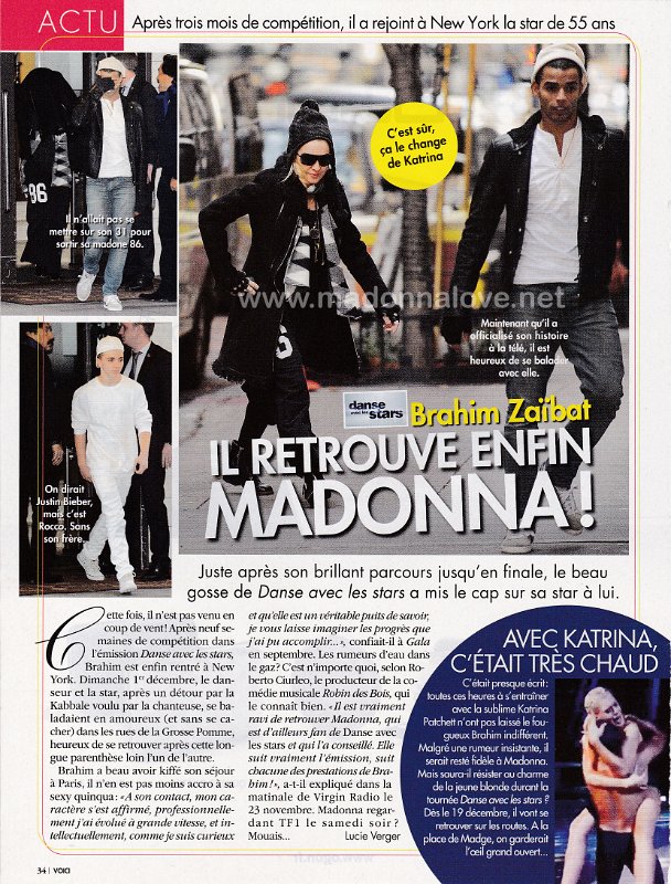 2013 - December - Voici - France - Il retrouve enfin Madonna!
