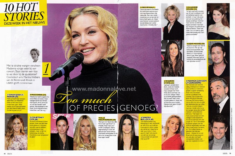 2013 - June - Grazia - Holland - Too much of precies genoeg