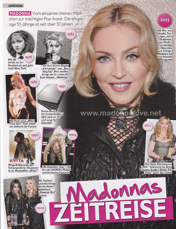2013 - October - Inside - Germany - Madonna's zeitreise