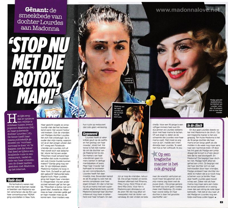 2013 - Unknown month - Klik! - Belgium - Stop nu met die botox mam!