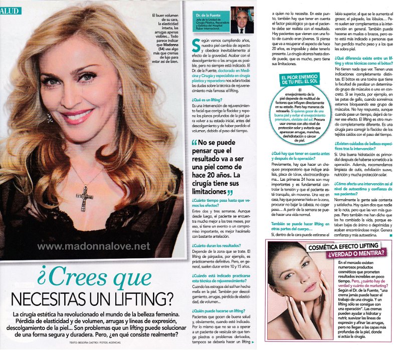 2013 - Unknown month - Unknown magazine - Spain - Crees que necesitas un lifting