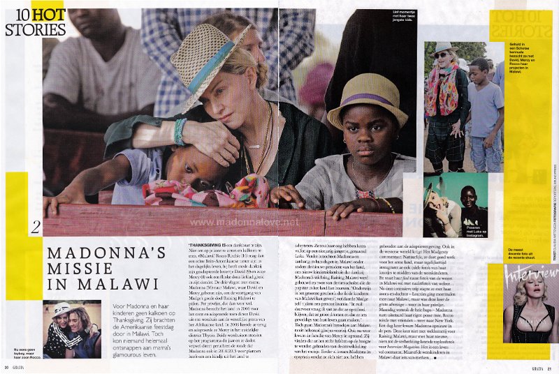 2014 - December - Grazia - Holland - Madonna's missie in Malawi