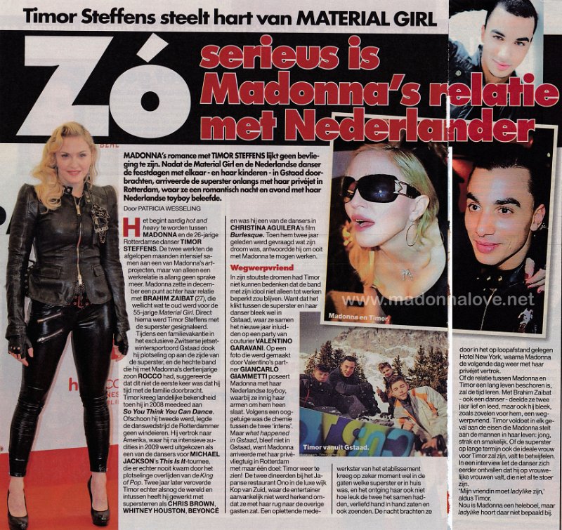 2014 - January - Prive - Holland - Zo serieus is Madonna's relatie met Nederlander