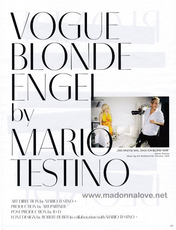 2014 - March - Vogue - Germany - Vogue blonde engel by Mario Testino