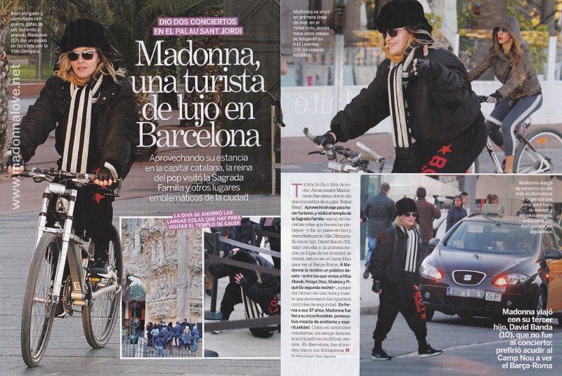 2015 - December - Lectuaras - Spain - Madonna una turista de lujo en Barcelona