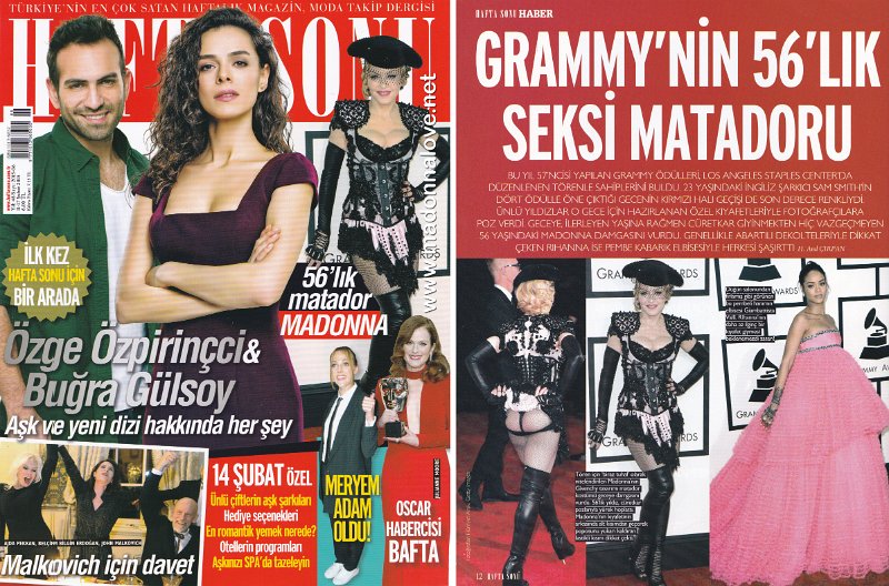 2015 - February - Hafta Sonu - Turkey - Grammy nin 56 lik seksi matadoru