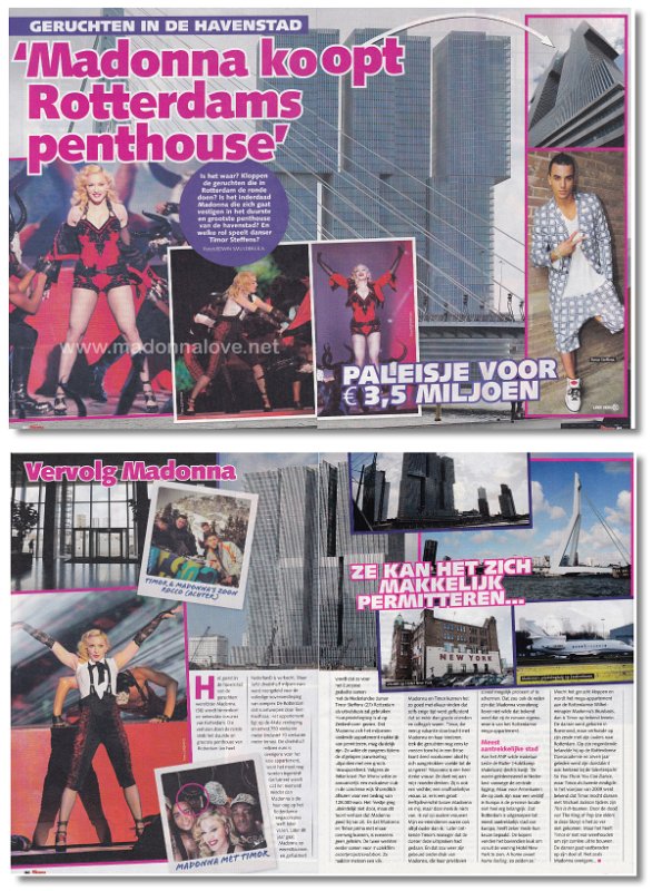 2014 - March - Story - Holland - Madonna koopt Rotterdams penthouse