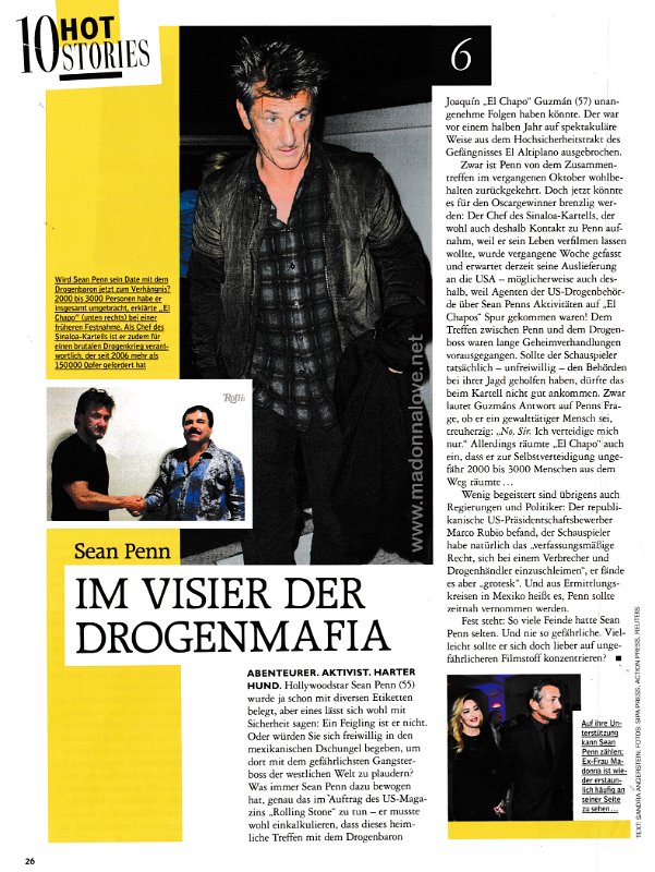 2016 - Unknown month - Grazia - Germany - Im visier der drogenmafia