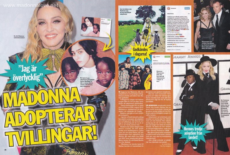 2017 - February - Hant Bild - Sweden - Madonna adopterar tvillingar!