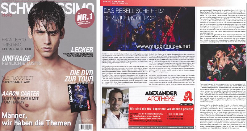 2017 - September - Schwulissimo - Germany - Das rebellische herz der queen of pop