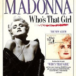 1987 - Who's that girl (album) advertisement - UK - 1