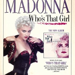 1987 - Who's that girl (album) advertisement - UK - 2