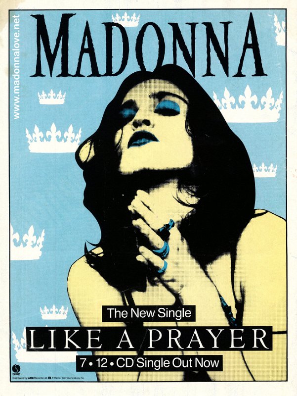 1989 - Like a prayer ad - UK