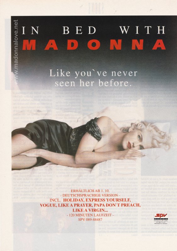 1990 - In bed with Madonna ad - Germany