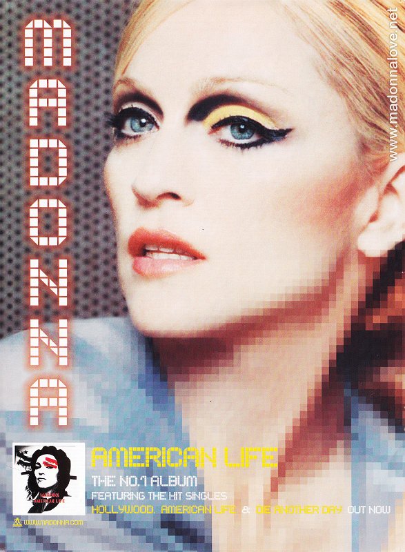 2003 - Unknown month - Unknown magazine - UK - American Life album & Hollywood single advertisement
