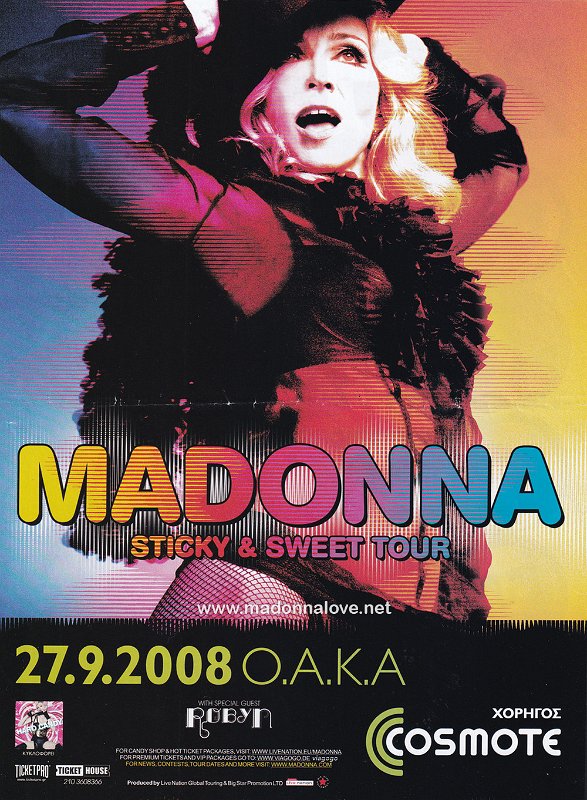 2008 - August - Big Fish - Greece - Madonna Sticky & Sweet tour 27.9.2009 O.A.K.A
