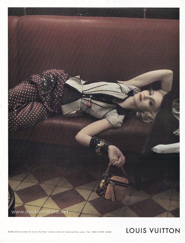 2009 - Louis Vuitton ad SpringSummer 2009 (bench-shot lying down ad 1 - small) - USA