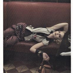 2009 - Louis Vuitton ad SpringSummer 2009 (bench-shot lying down ad 1 - small) - USA