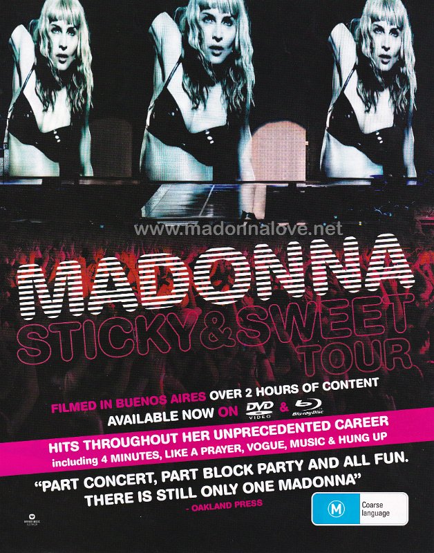 2010 - Unknown month - Famousmag - Australia - Sticky & Sweet tour ad