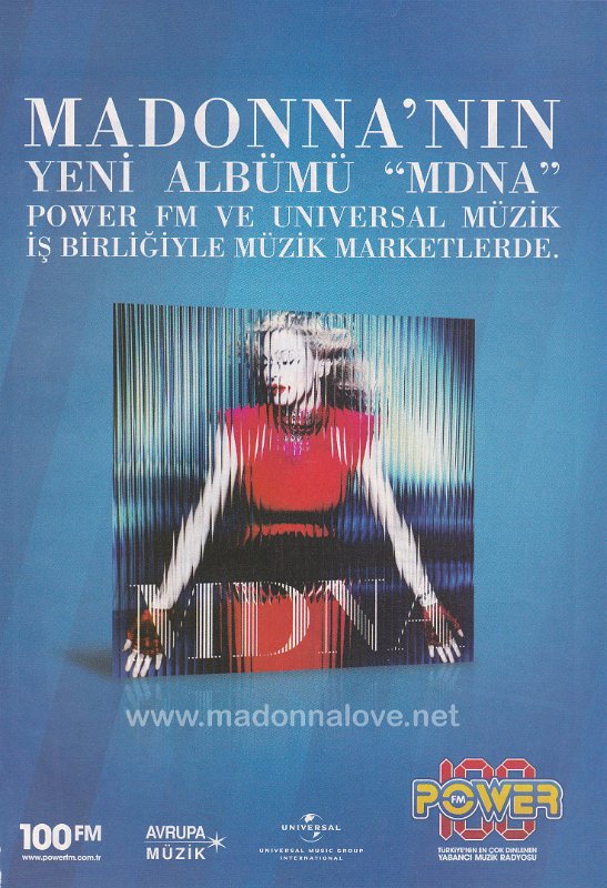 2012 - March-April - Blue Jean - Turkey - MDNA ad